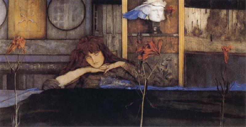 Fernand Khnopff I Lock my Door upon Myself oil painting image